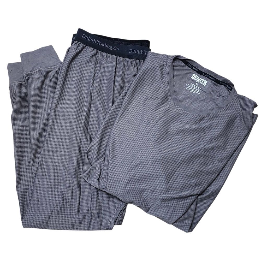 Duluth Trading Co. Gray Buck Naked Base Layer Set. Sz. XL